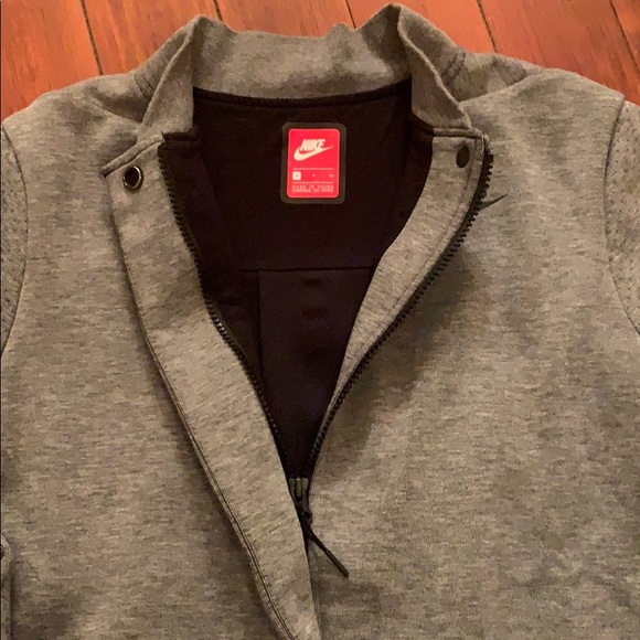 Nike grey bomber jacket with zip front | Size S - Picture 2 of 3